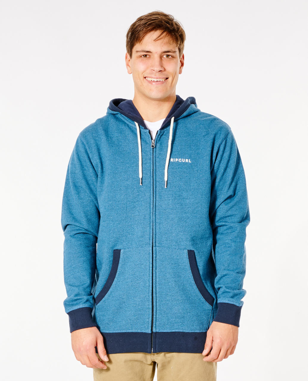 

Толстовка мужская Rip Curl CORE ZIP THROUGH синяя L, CORE ZIP THROUGH