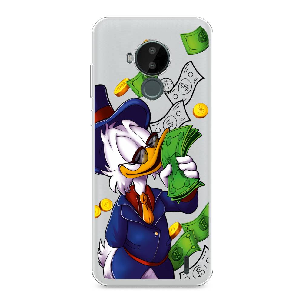 

Чехол на Nokia C30 "Scrooge McDuck with Money", Синий;зеленый;белый, 124850-6