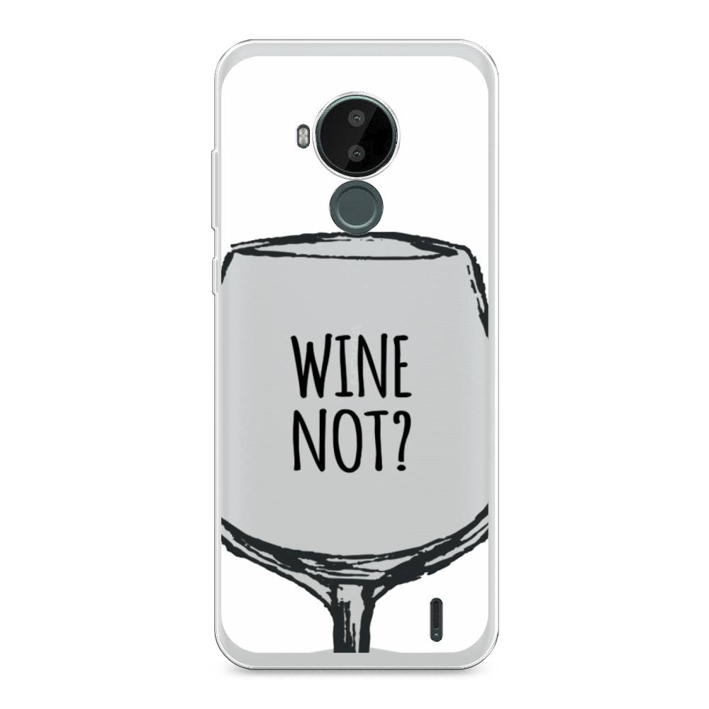 

Чехол на Nokia C30 "Wine not white", Белый, 124850-6