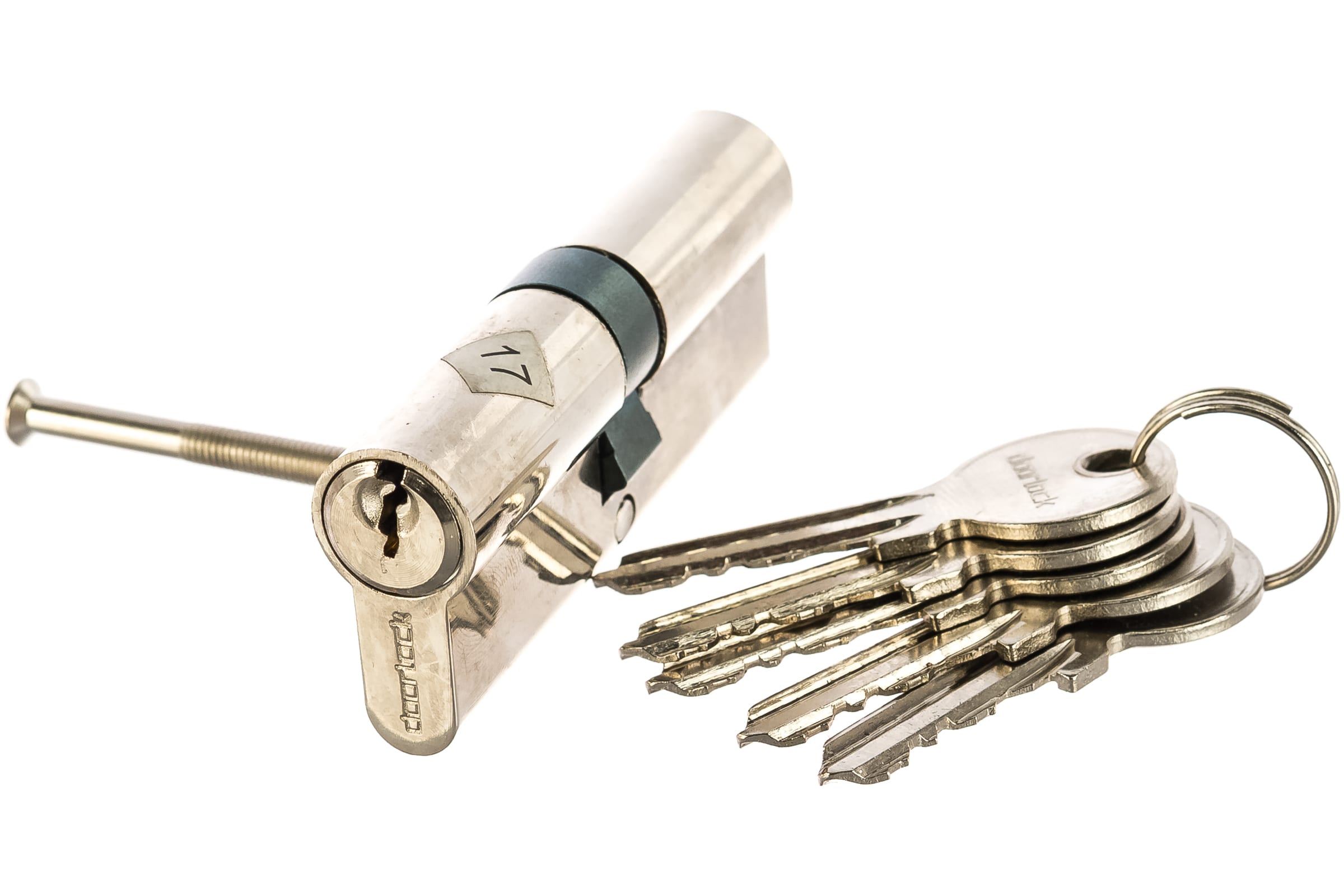 

DOORLOCK Цилиндр V 2200Z N серия Variant, никелированный, 40x40мм, 5 ключей 79003