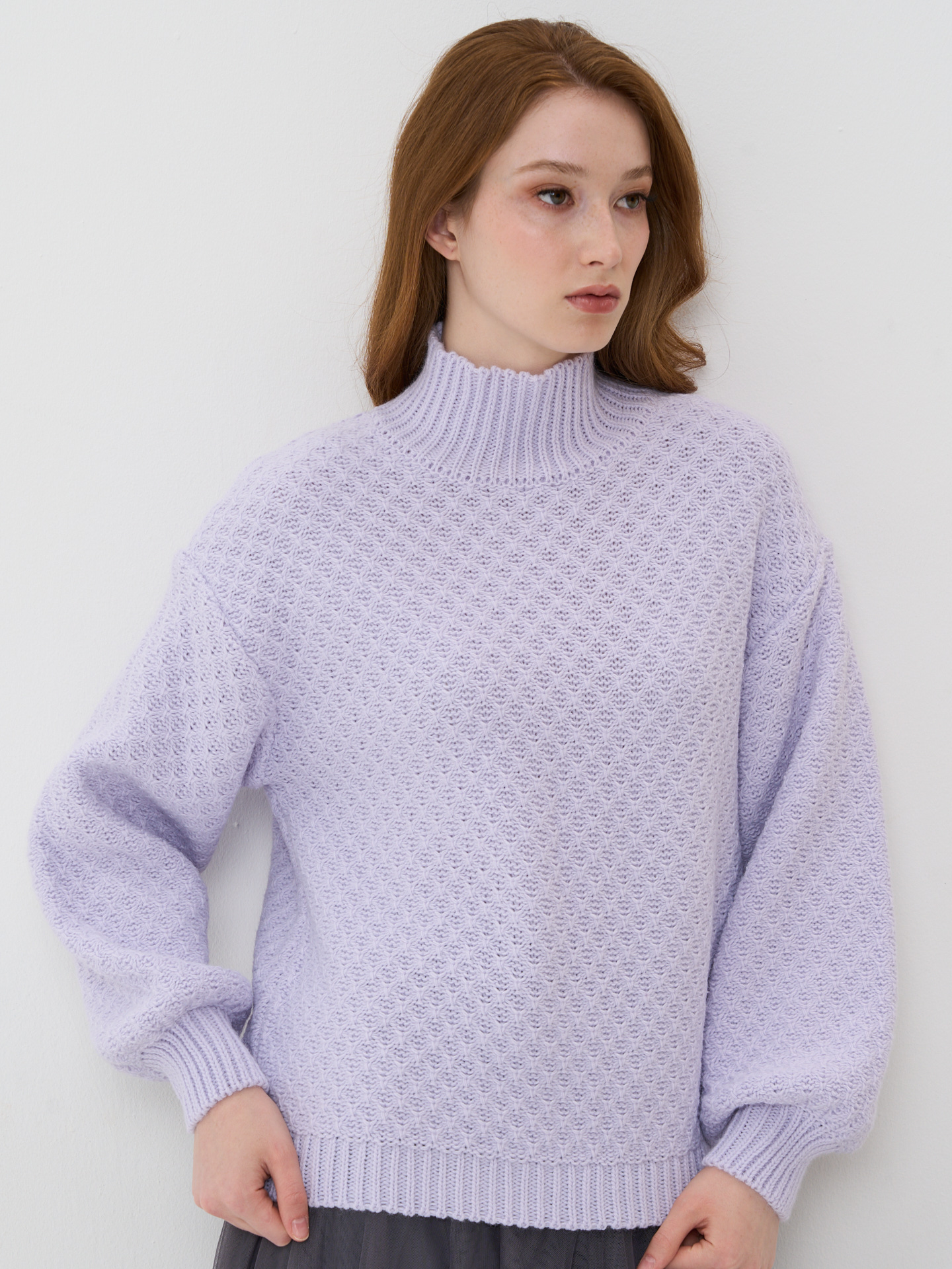 

Свитер женский BE YOU 7232-40212 фиолетовый 48-52 RU, 7232-40212