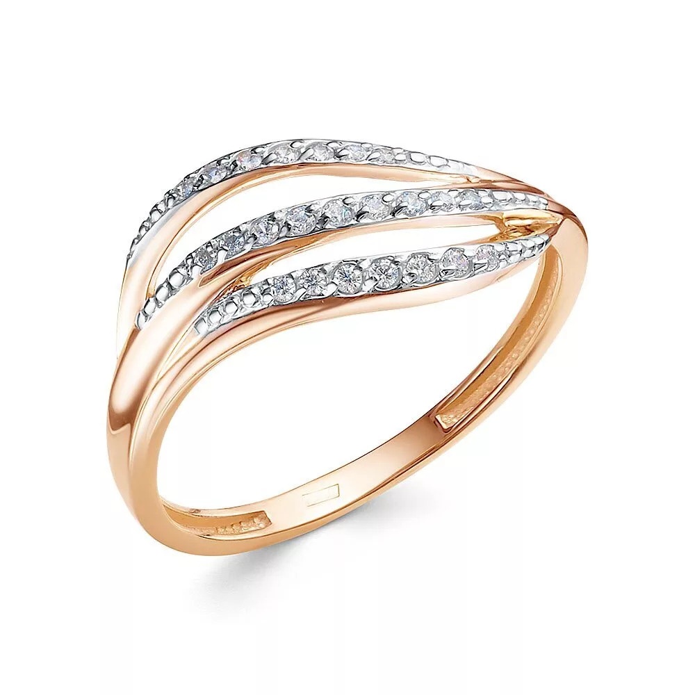 

Кольцо из золота р. , 585Gold 301012601, фианит, 301012601