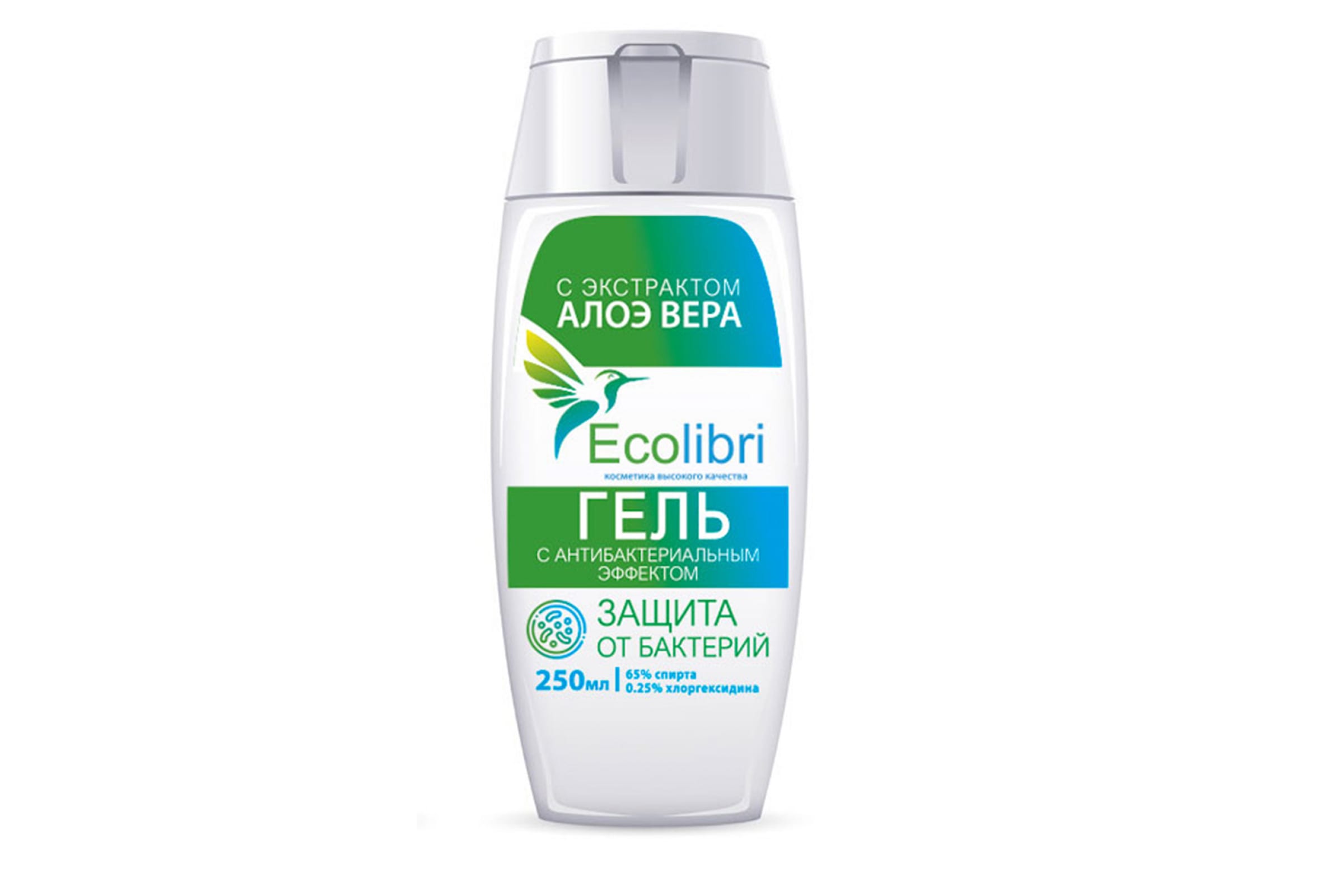 

ECOLIBRI Универсальный Гель с антибактериальным эффектом, 250 мл плоский FG 13722