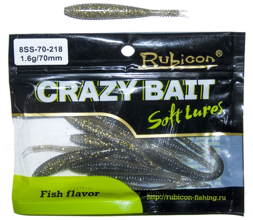 

Силиконовая приманка RUBICON Crazy Bait SS 1.6g, 70mm, цвет 218 (12 шт), Золотистый, Crazy Bait SS