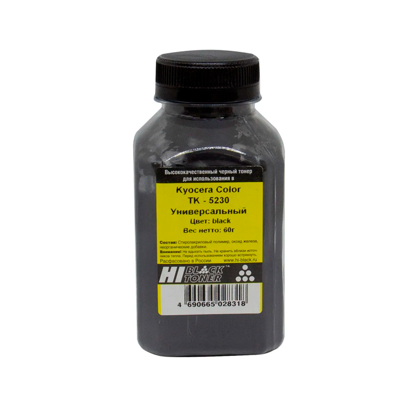 

Тонер для лазерного принтера Hi-Black (TK-5230K) черный, совместимый