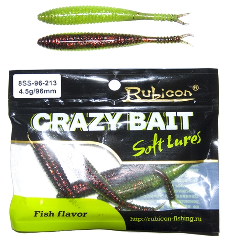 

Силиконовая приманка RUBICON Crazy Bait SS 4.5g, 96mm, цвет 213 (6 шт), Разноцветный, Crazy Bait SS