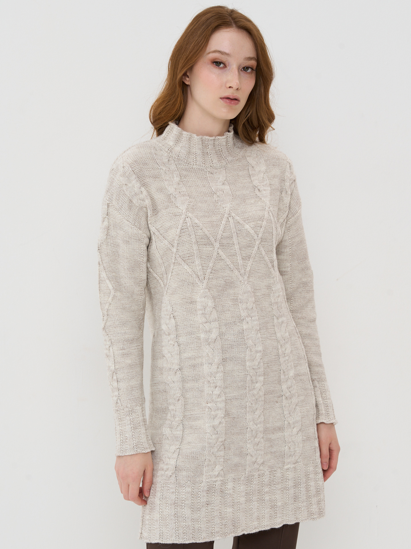 

Платье женское VAY 5232-41119 бежевое 46 RU, Бежевый, 5232-41119