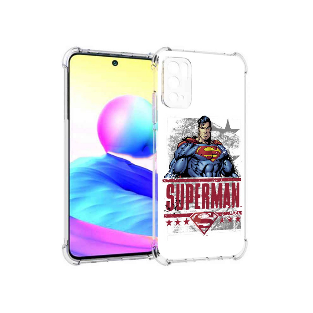 

Чехол MyPads Tocco для Xiaomi Poco M3 Pro рисунок супермен, Прозрачный, Tocco