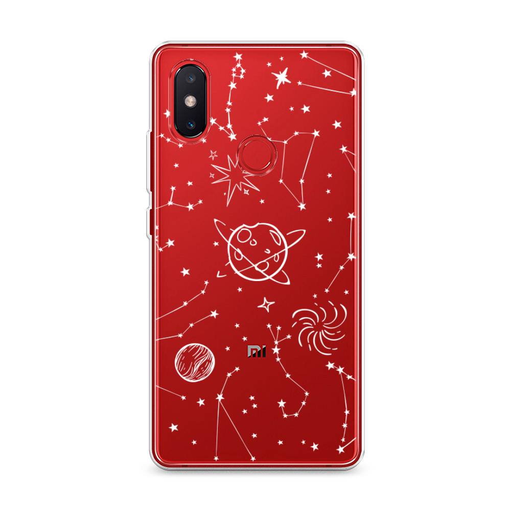 

Чехол на Xiaomi Mi 8 SE "Планеты в космосе", Белый, 33750-2