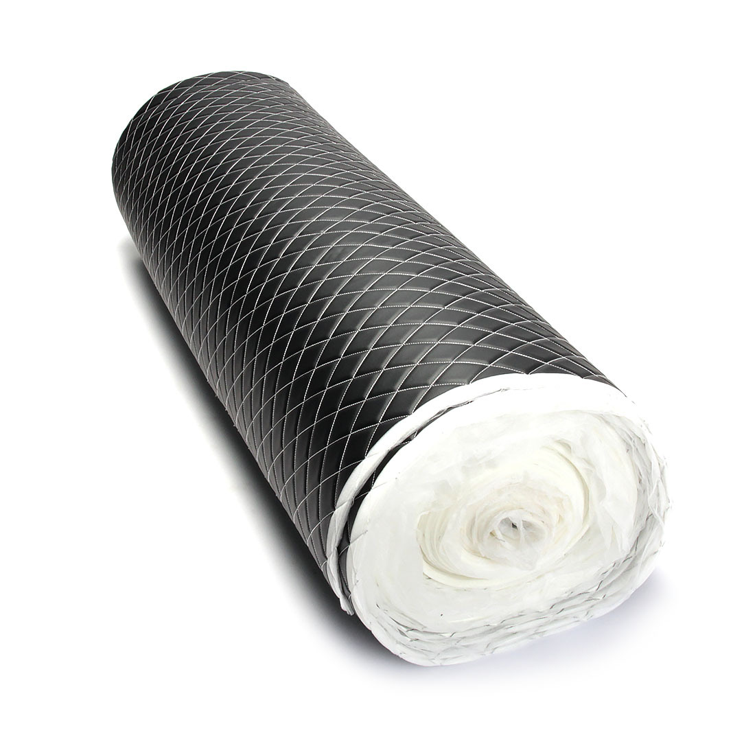 Ткань для обивки салона автомобиля DreamCar Черная Ромб Белый 7мм 1.4м х 4м