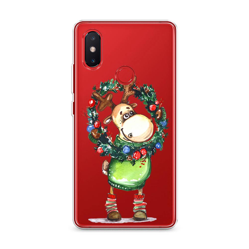 

Чехол на Xiaomi Mi 8 SE "Олень с новогодним венком", 33750-4