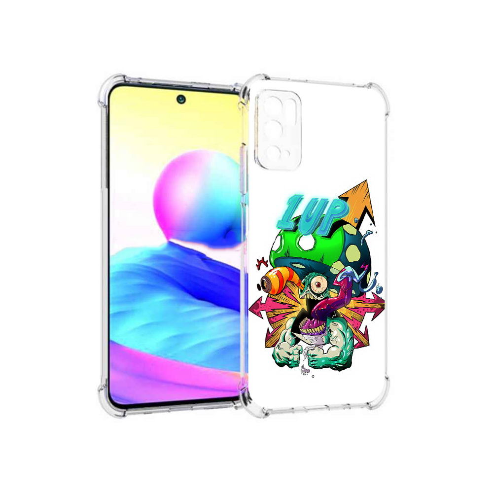 

Чехол MyPads Tocco для Xiaomi Poco M3 Pro сильный гриб абстракция, Прозрачный, Tocco