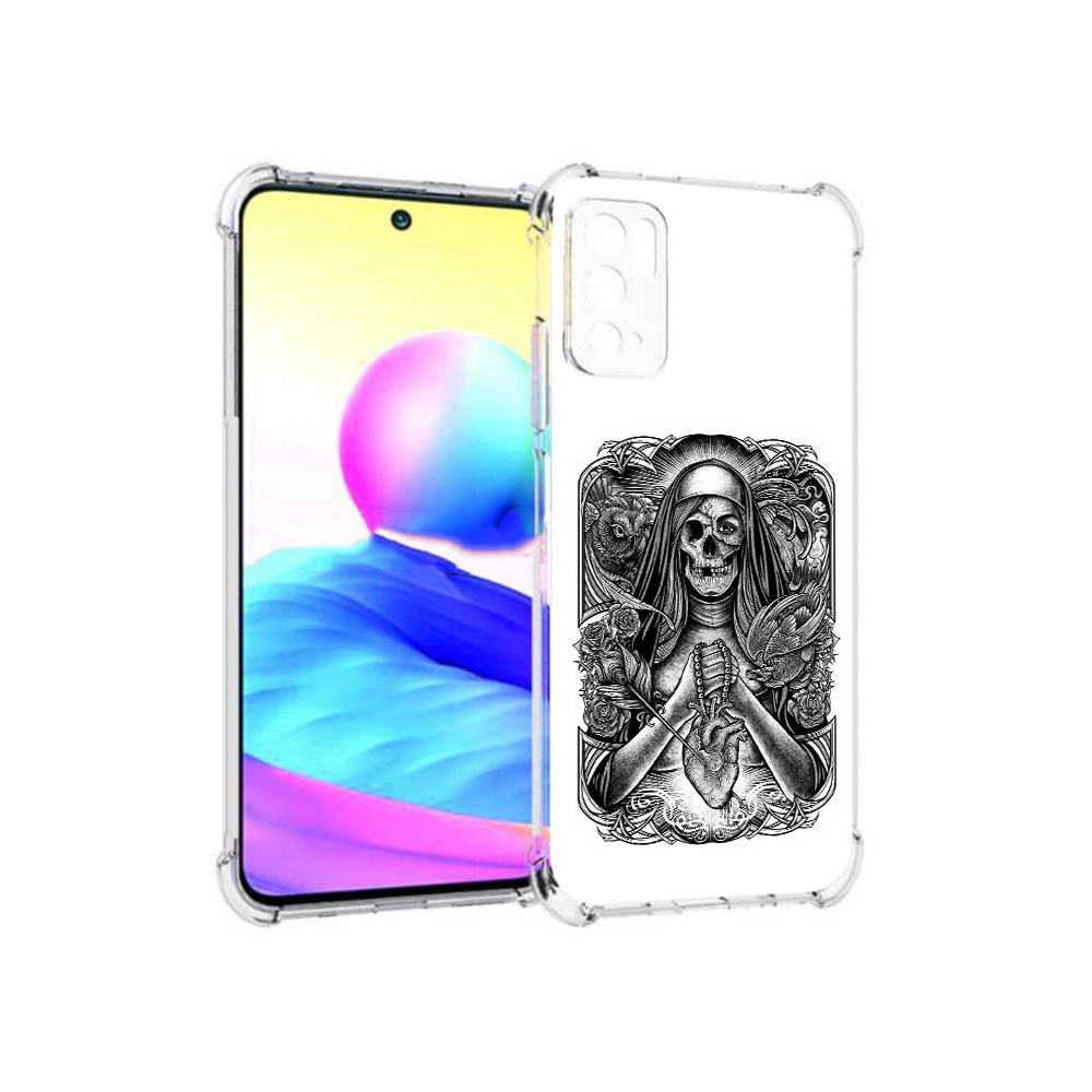 

Чехол MyPads Tocco для Xiaomi Poco M3 Pro скелет с сердцем, Прозрачный, Tocco