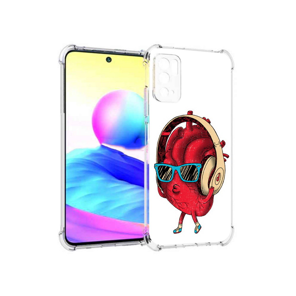 

Чехол MyPads Tocco для Xiaomi Poco M3 Pro слушай сердце, Прозрачный, Tocco