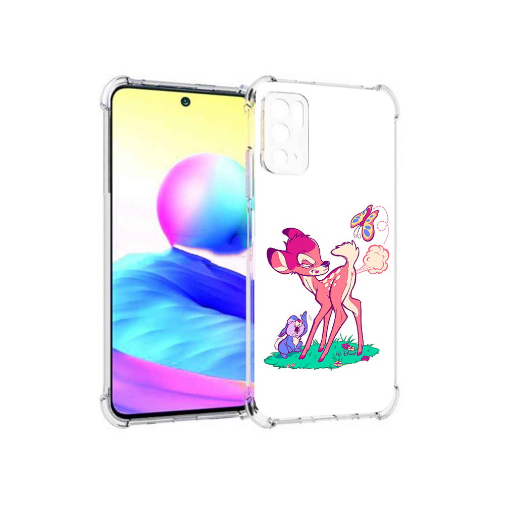 

Чехол MyPads Tocco для Xiaomi Poco M3 Pro смешной олененок, Прозрачный, Tocco