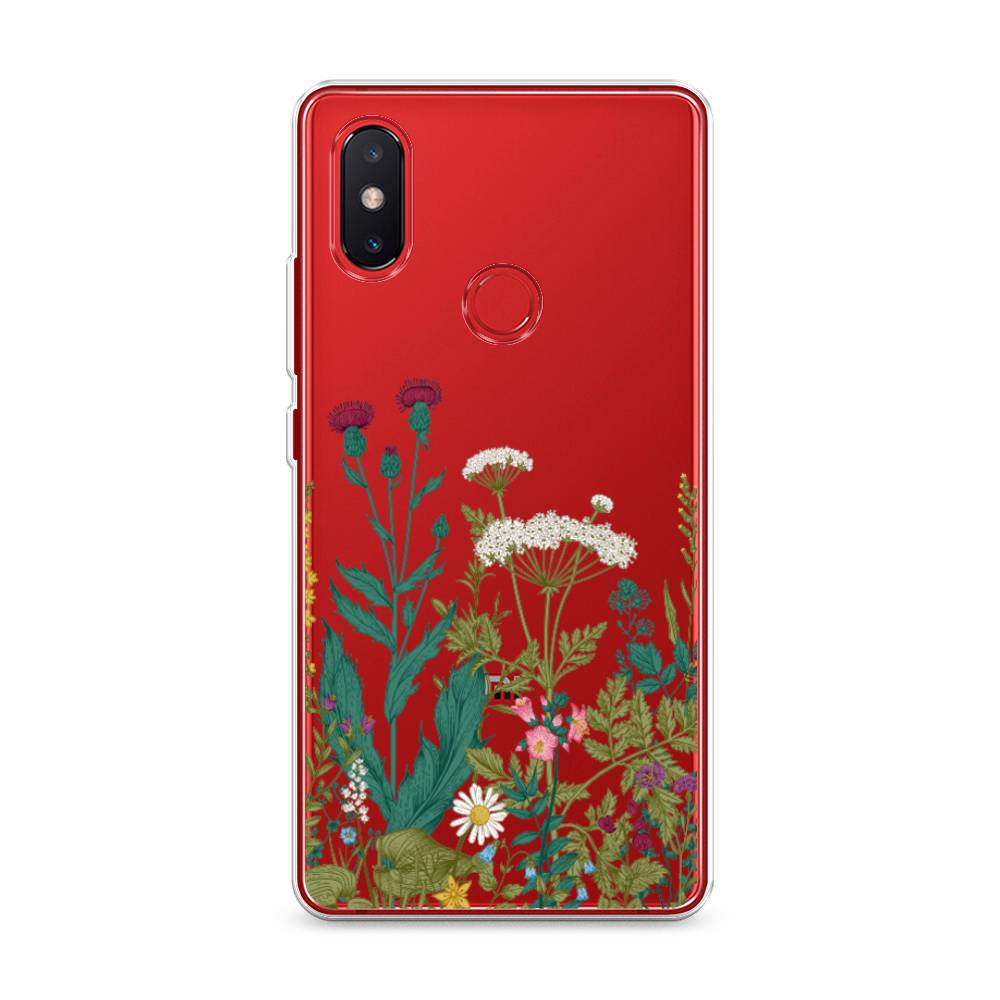 

Чехол на Xiaomi Mi 8 SE "Дикие полевые цветы", Зеленый;розовый;белый, 33750-2