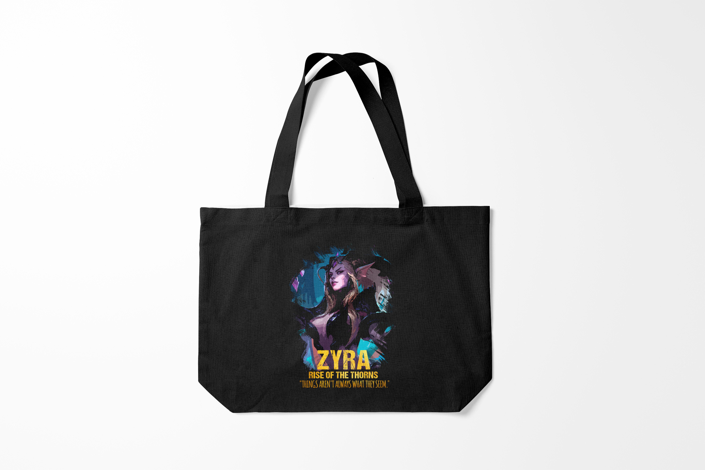 

Сумка шoппер унисекс Burnettie League Of Legends Zyra, черный, League Of Legends Zyra
