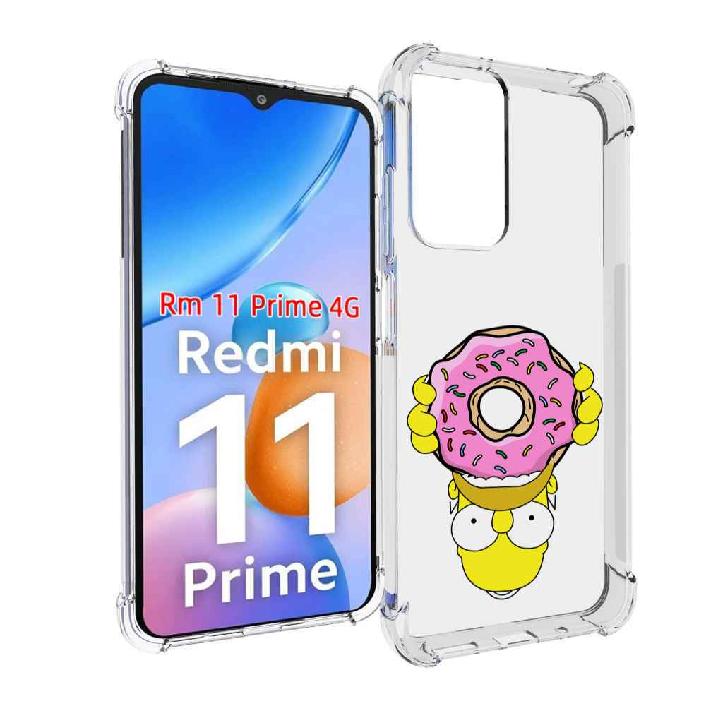 

Чехол MyPads большой-пончик для Xiaomi Redmi 11 Prime 4G, Прозрачный, Tocco