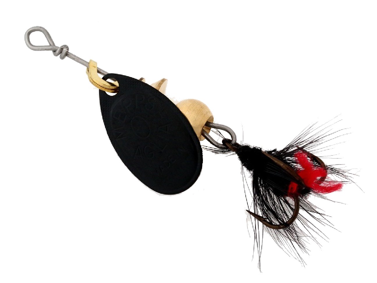 

Блесна Mepps AGLIA MOUCHE №  black-black, Черный, Aglia Mouche