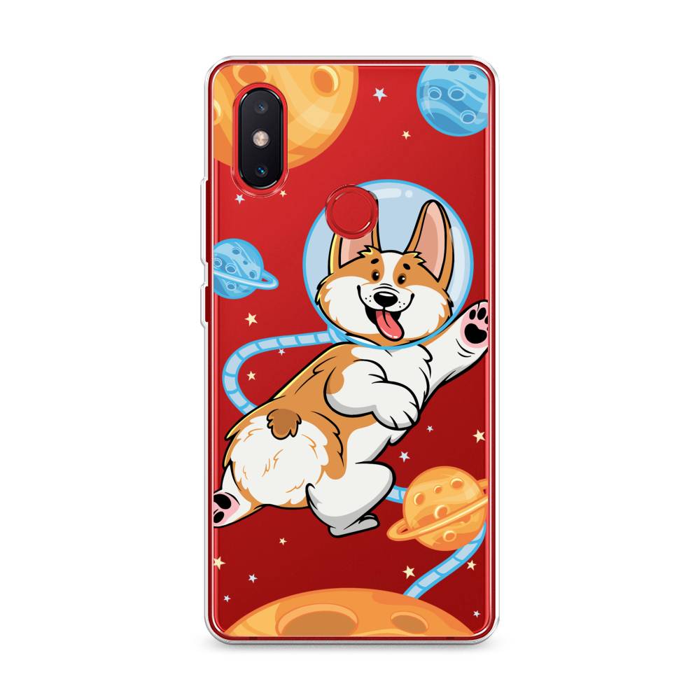 

Чехол на Xiaomi Mi 8 SE "Корги-космонавт", Голубой;бежевый;белый, 33750-1