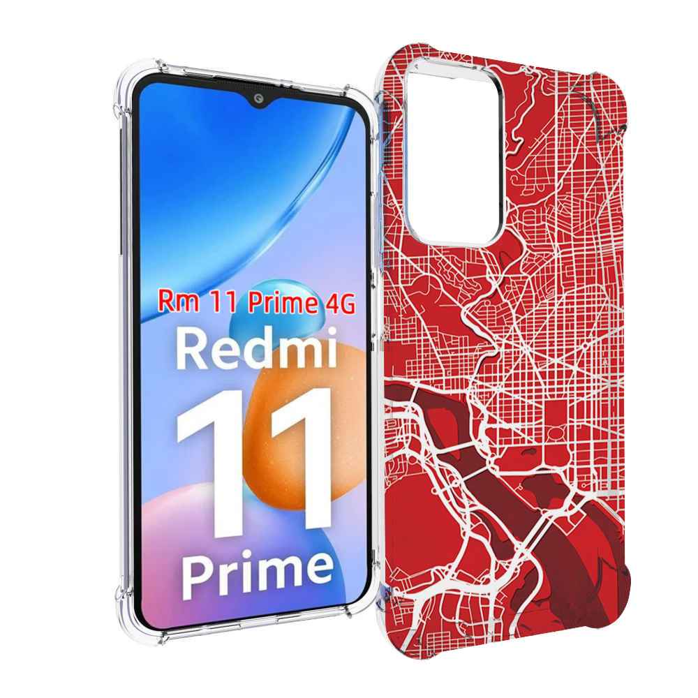 

Чехол MyPads векторная-карта для Xiaomi Redmi 11 Prime 4G, Прозрачный, Tocco