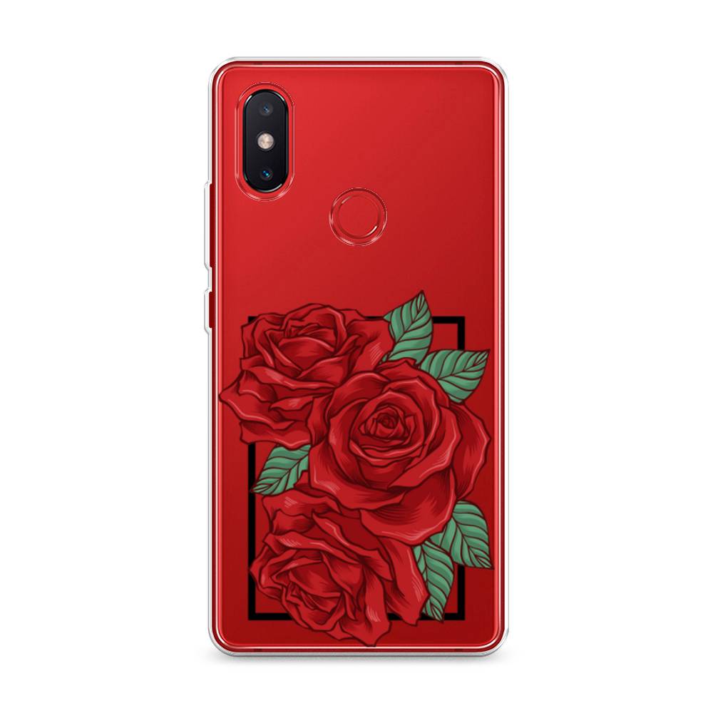 

Чехол на Xiaomi Mi 8 SE "Три алые розы", Красный, 33750-2