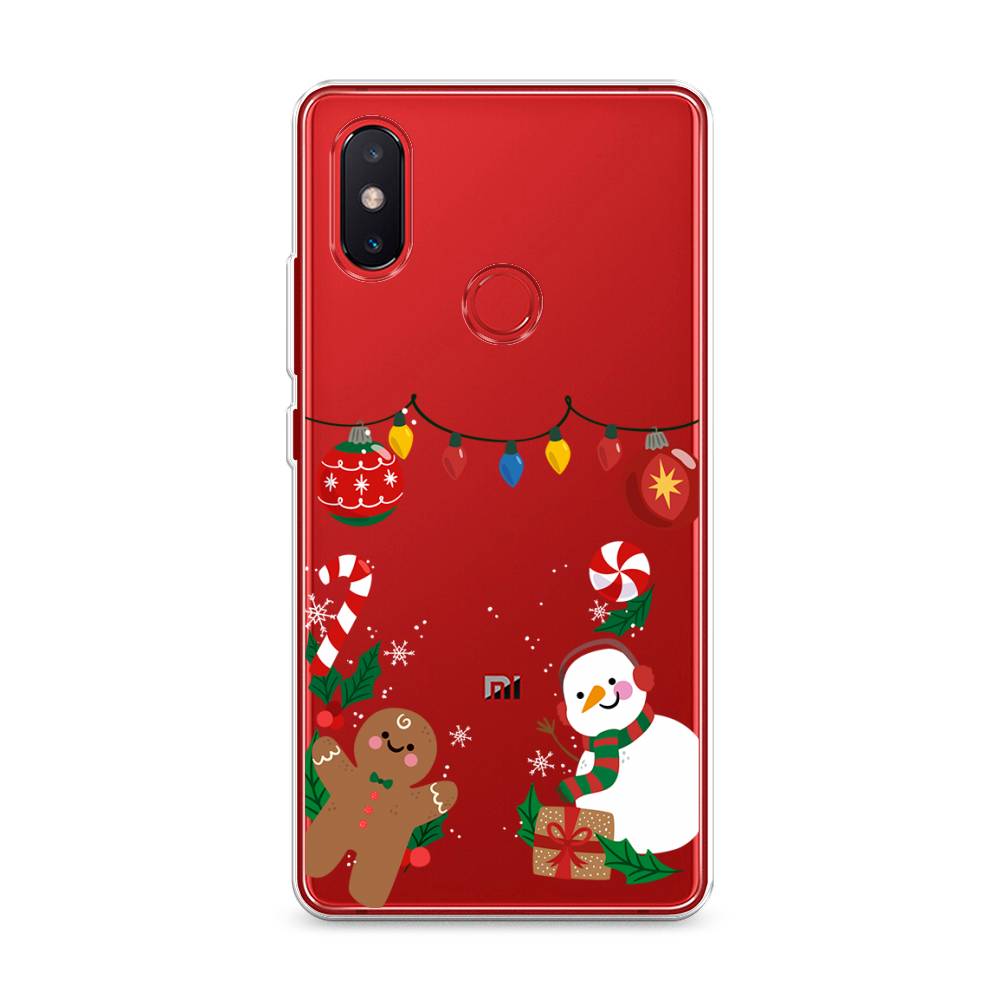 

Чехол на Xiaomi Mi 8 SE "Новогоднее настроение", Коричневый;красный;зеленый, 33750-5