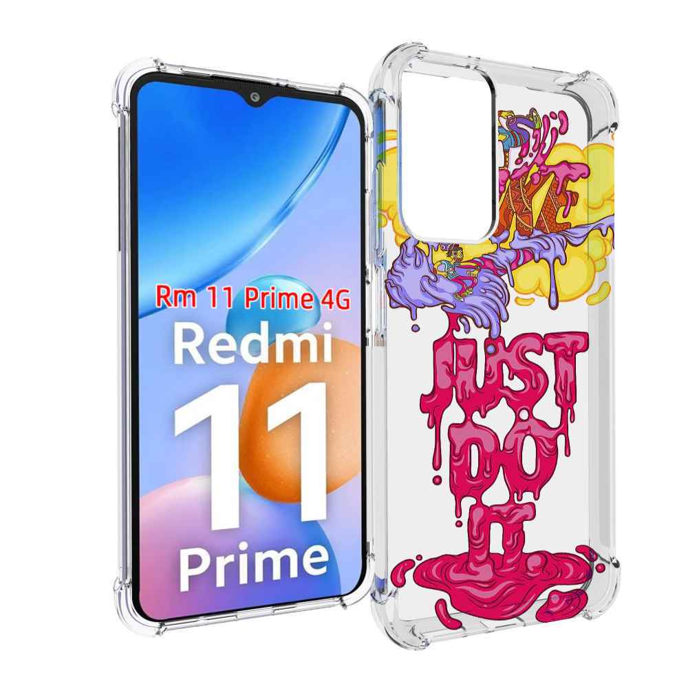 

Чехол MyPads вкусный найк для Xiaomi Redmi 11 Prime 4G, Прозрачный, Tocco