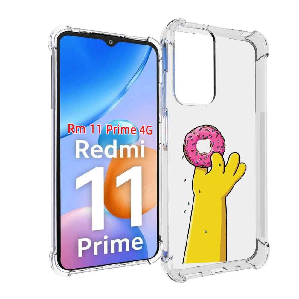 

Чехол MyPads вкусный-пончик для Xiaomi Redmi 11 Prime 4G, Прозрачный, Tocco