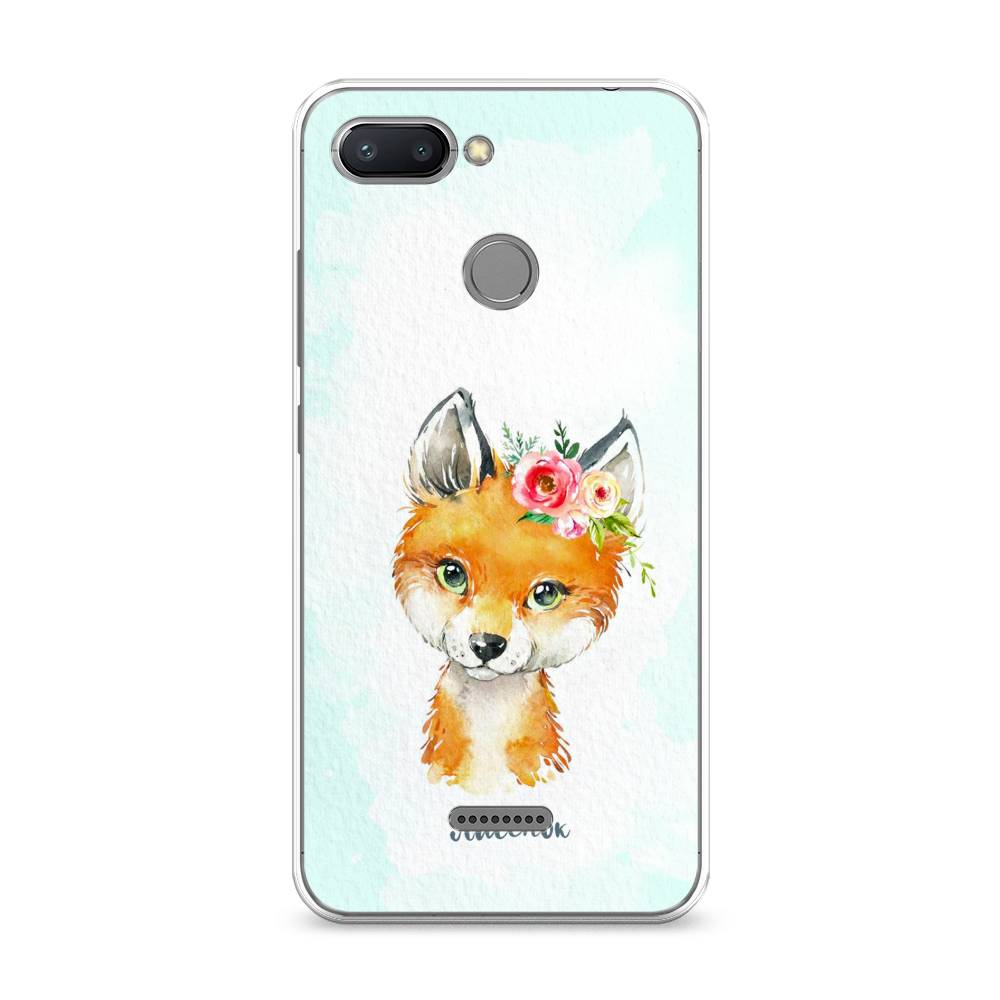 

Чехол на Xiaomi Redmi 6 "Мой лисёнок", Голубой;оранжевый, 33850-1