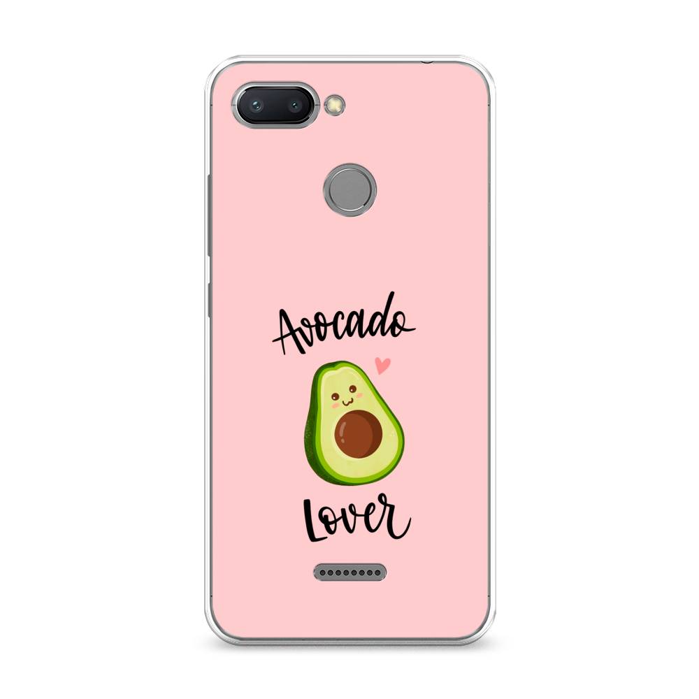 

Чехол на Xiaomi Redmi 6 "Avocado lover", Розовый;зеленый, 33850-6