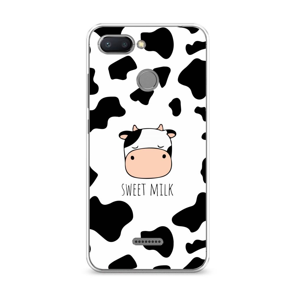 

Чехол на Xiaomi Redmi 6 "Sweet milk", Розовый;белый;черный, 33850-1