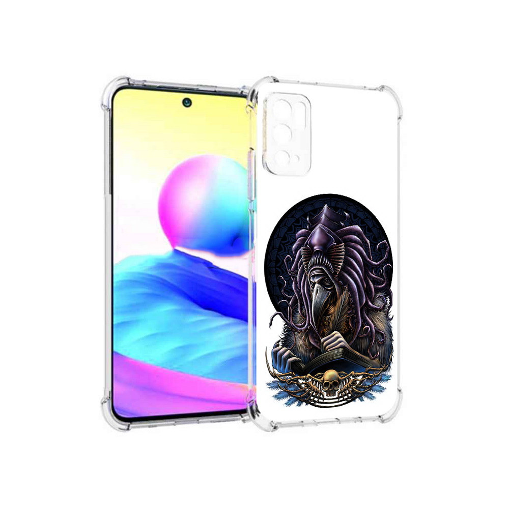 

Чехол MyPads Tocco для Xiaomi Poco M3 Pro умный ворон, Прозрачный, Tocco