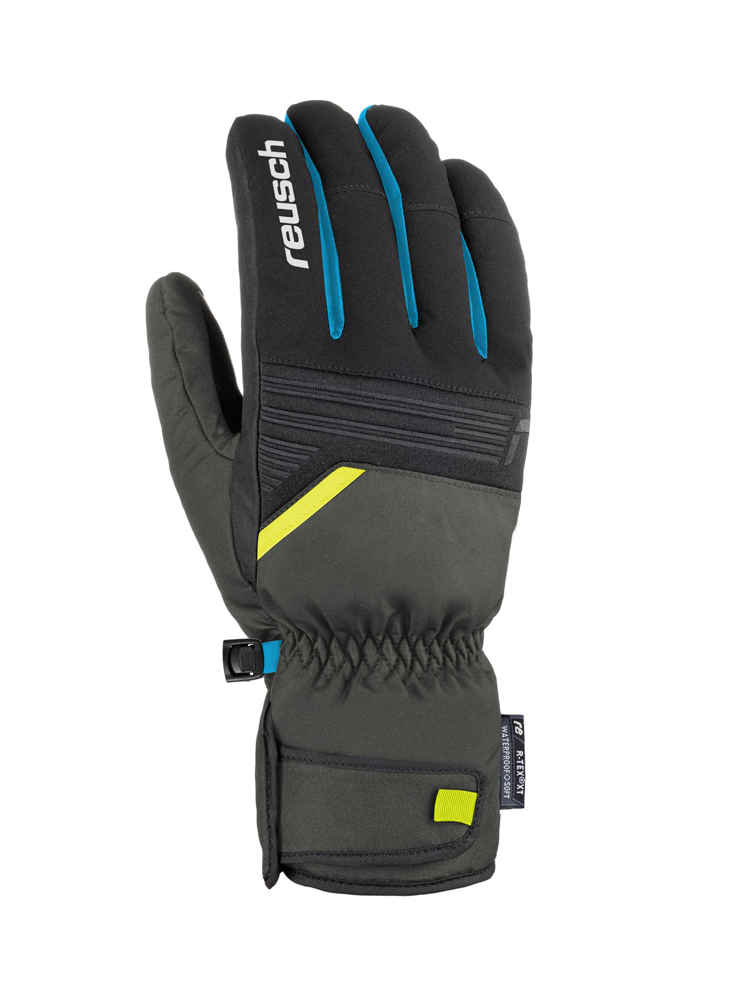 Перчатки Reusch Bradley R-Tex Xt Dark Granite/Safety Yel (Inch (Дюйм):10,5)