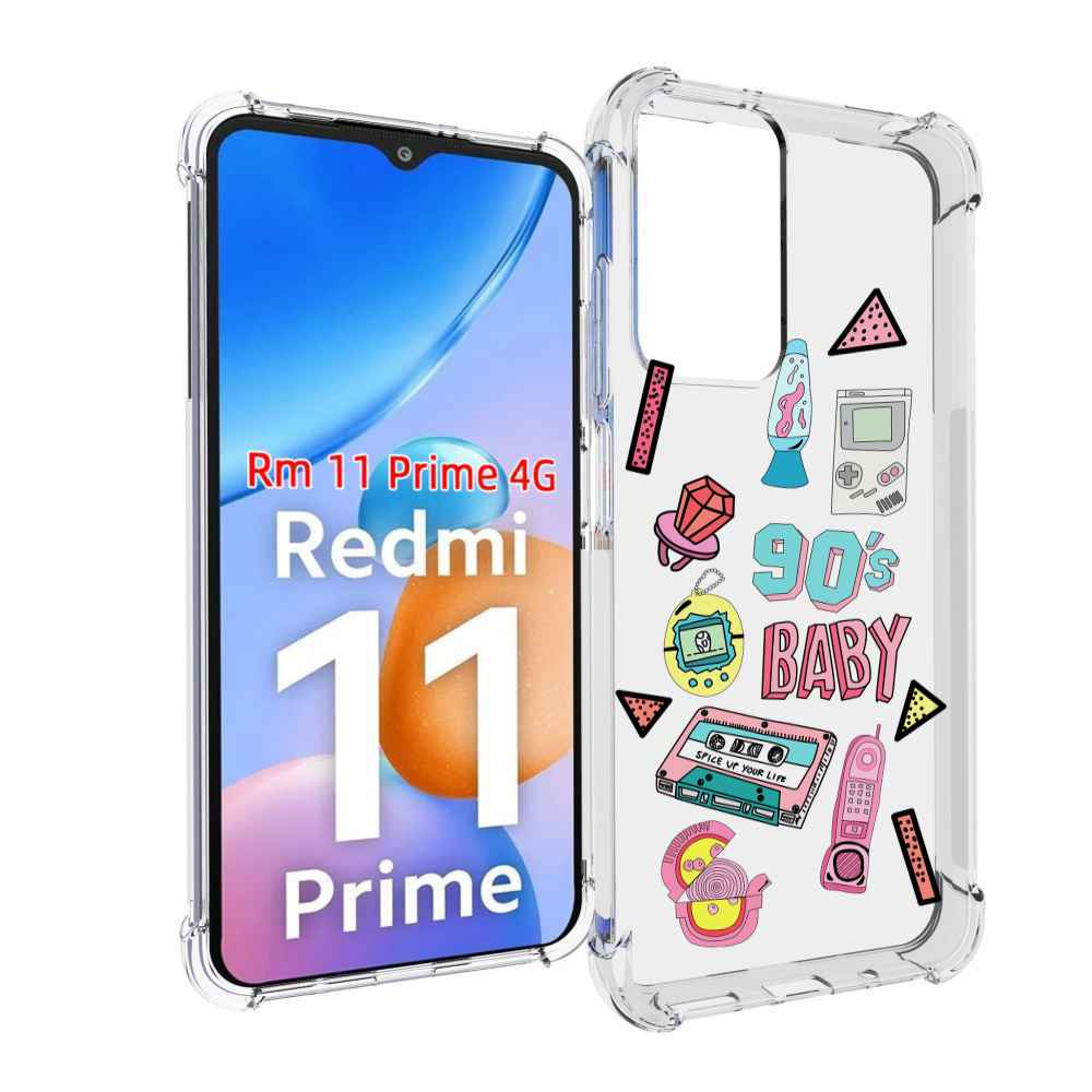 

Чехол MyPads гаджеты-90х для Xiaomi Redmi 11 Prime 4G, Прозрачный, Tocco
