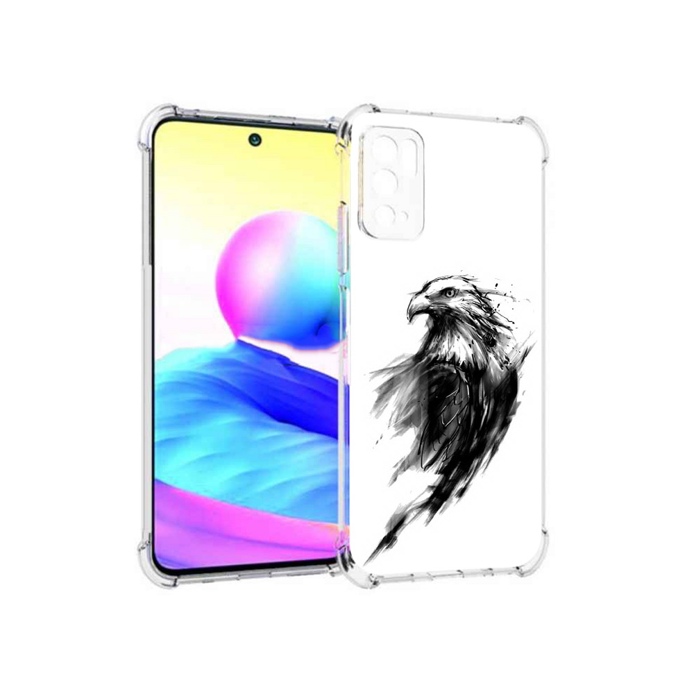 

Чехол MyPads Tocco для Xiaomi Poco M3 Pro чб птица, Прозрачный, Tocco