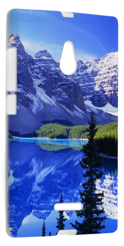 Чехол силиконовый для Nokia XL Dual Sim RHDS TPU (Белый) (Дизайн 40)