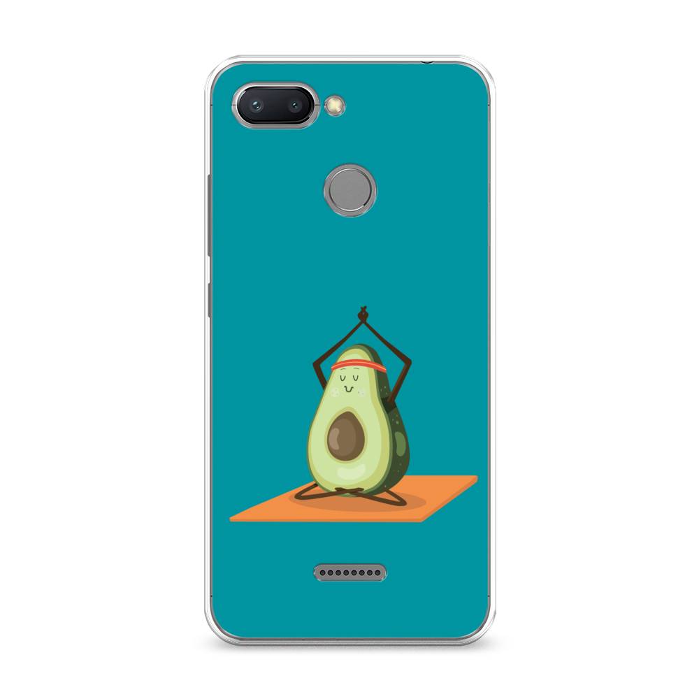 

Чехол на Xiaomi Redmi 6 "Расслабься с авокадо", Голубой, 33850-6