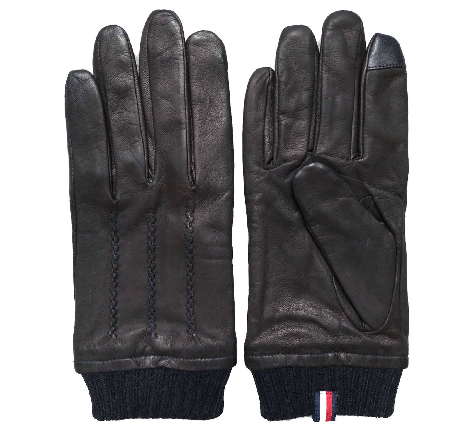 Перчатки мужские Tommy Hilfiger 1CT0530-01 черные р.10.5