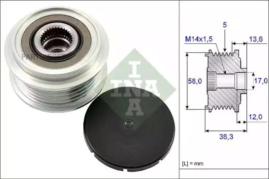 

Шкив генератора Ina 535018410