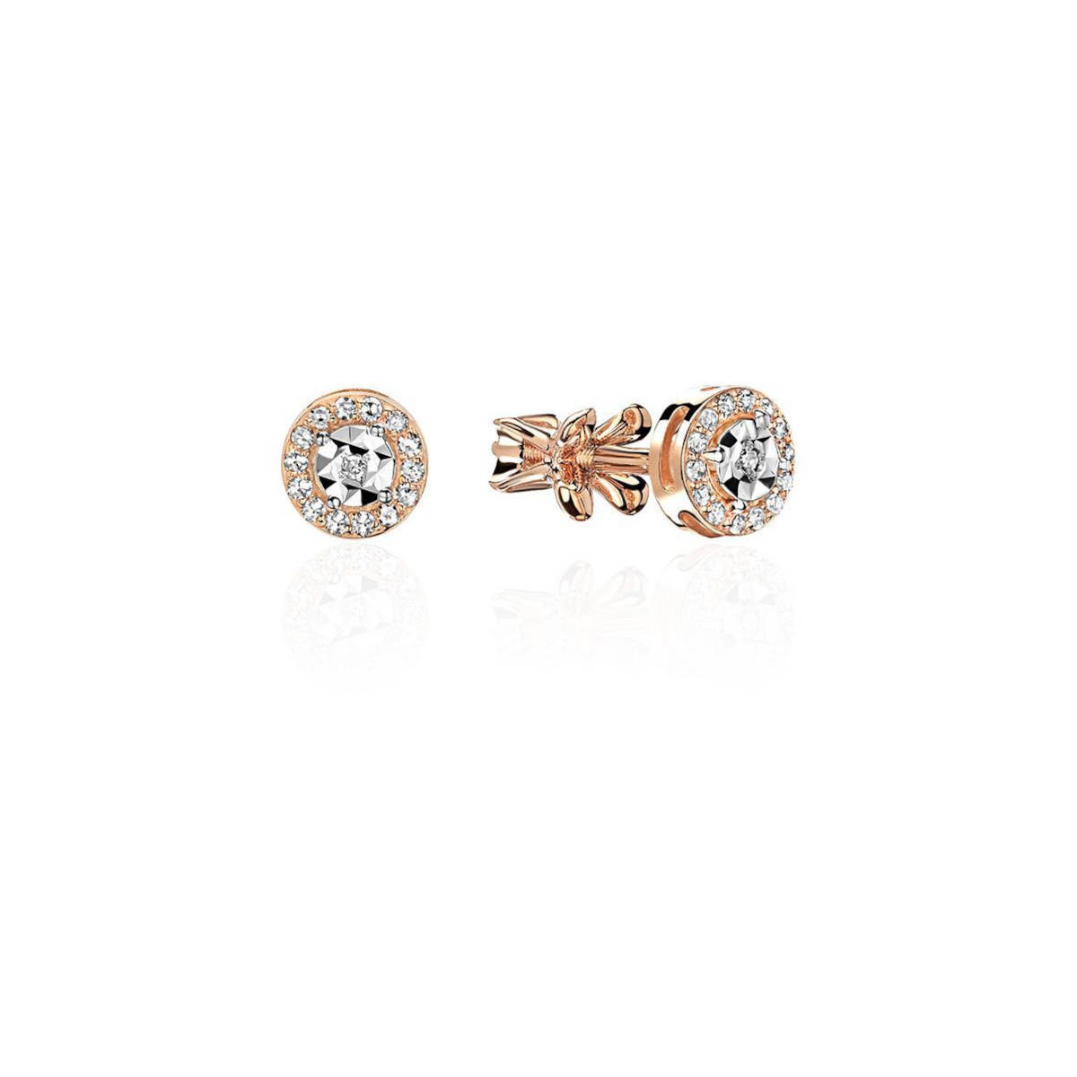 

Серьги из золота с фианитом Эстет 01С1613735, 01С1613735