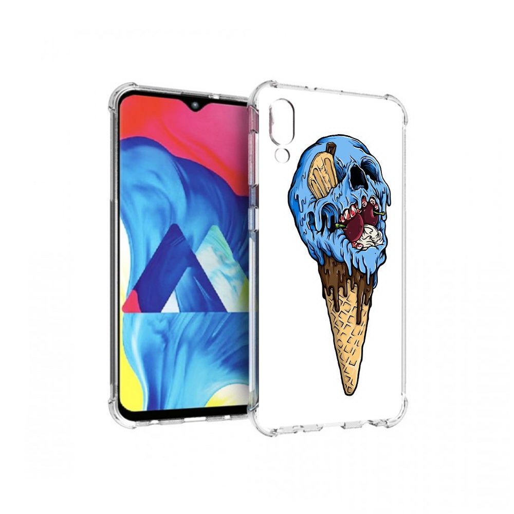

Чехол MyPads Tocco для Samsung Galaxy M10 мороженное череп (PT128878.532.484), Прозрачный, Tocco