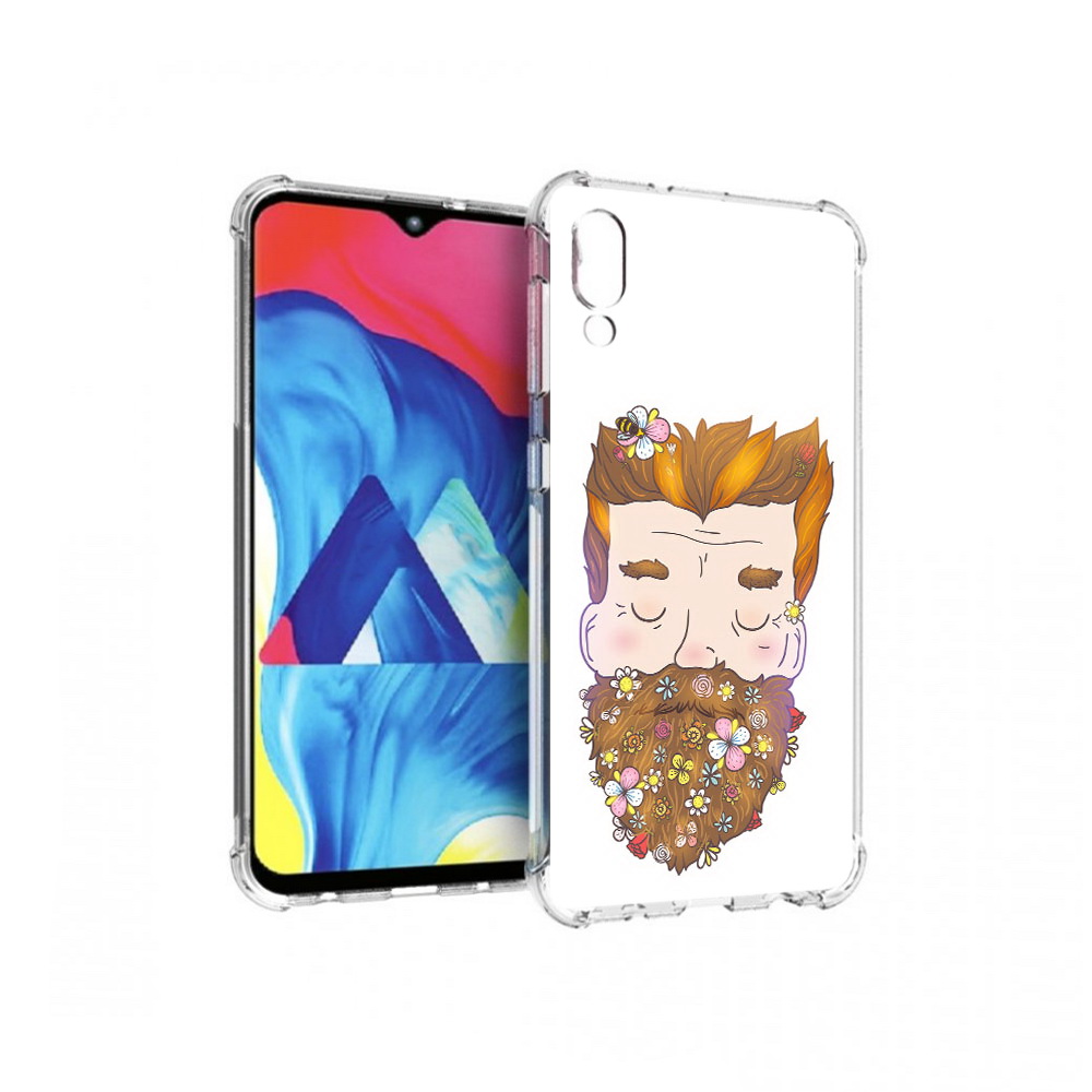 

Чехол MyPads Tocco для Samsung Galaxy M10 мужчина с цветами в бороде (PT128878.532.489), Прозрачный, Tocco