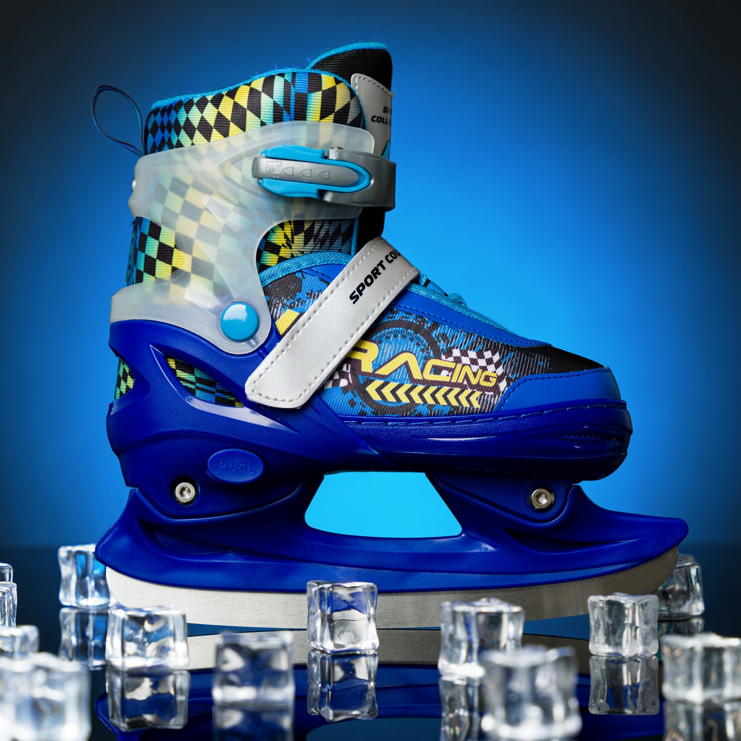 

Коньки ледовые раздвижные SPORT COLLECTION Blue р 37-40, Синий, СК-SK1104