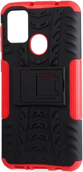

Противоударный чехол GSMIN Hybrid Case для Samsung Galaxy M31 Силикон + Пластик (Красный)