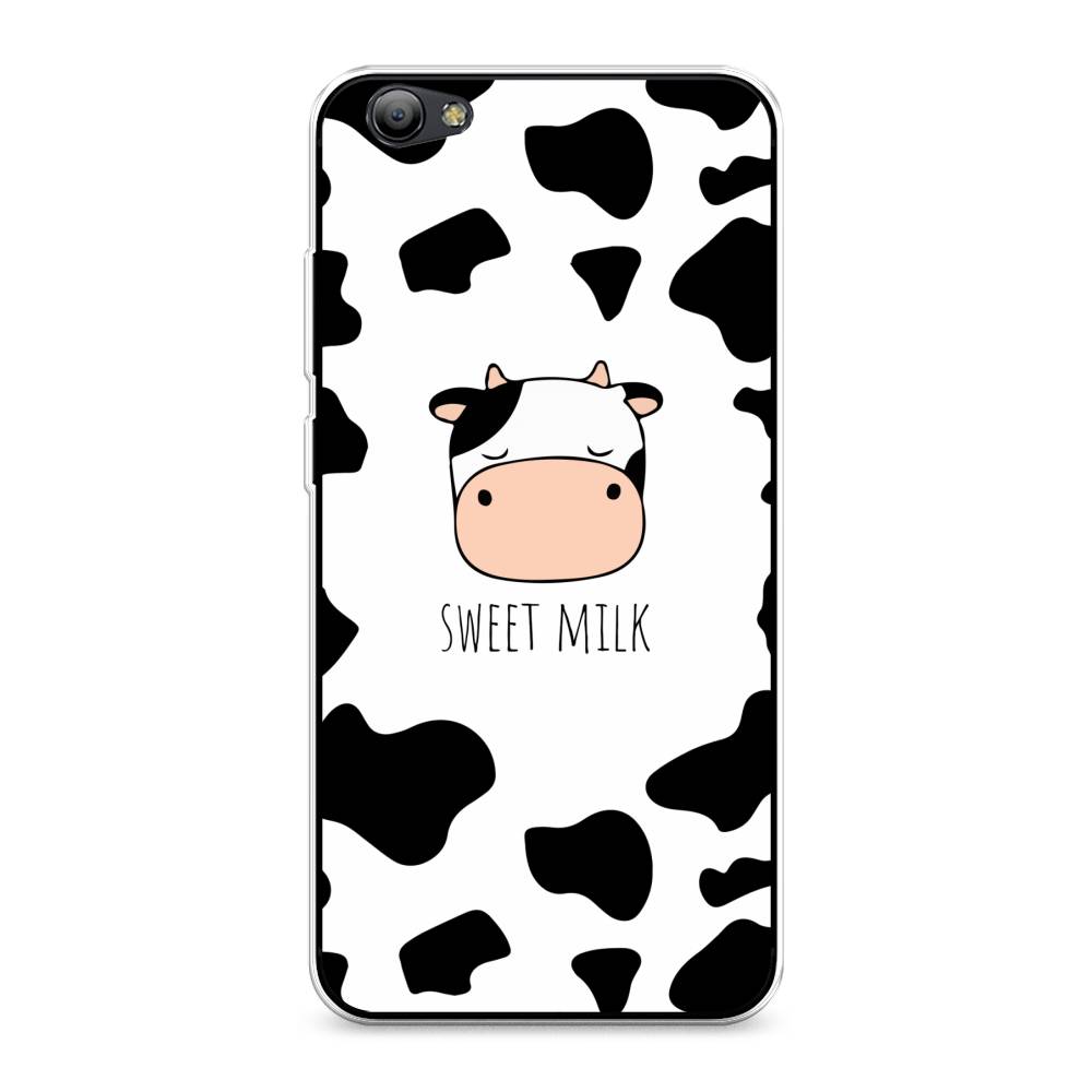 

Чехол на Vivo Y65 "Sweet milk", Розовый;белый;черный, 260550-1
