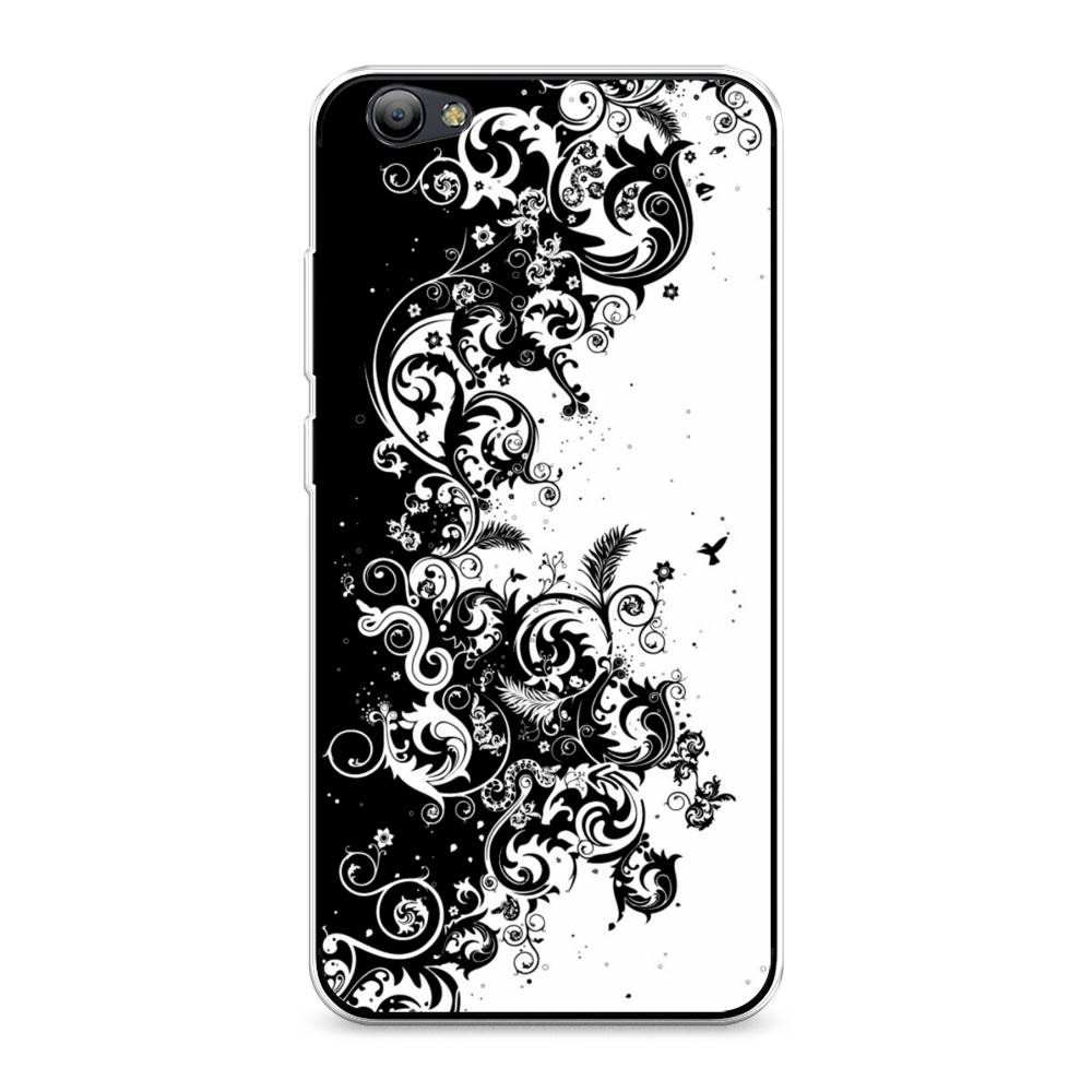 

Чехол на Vivo Y65 "Черно белый узор", Белый;черный;серый, 260550-3