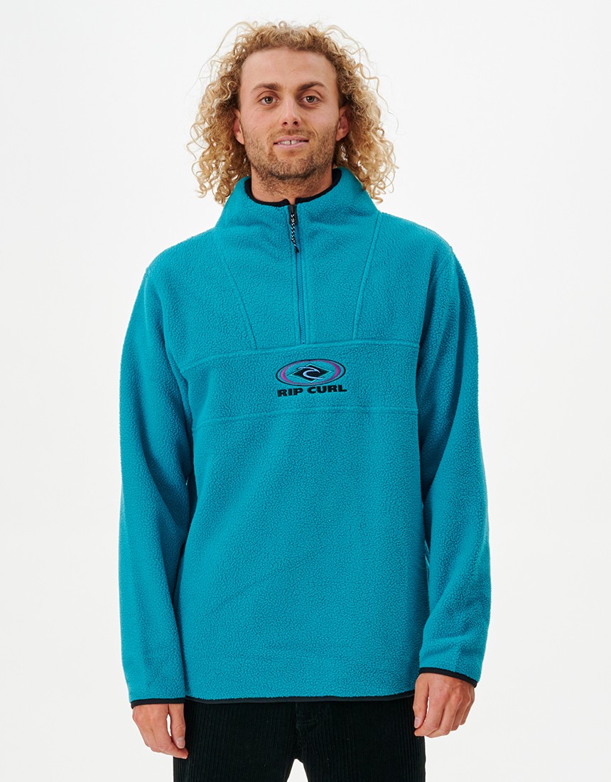 фото Толстовка мужская rip curl bells polar fleece голубая m