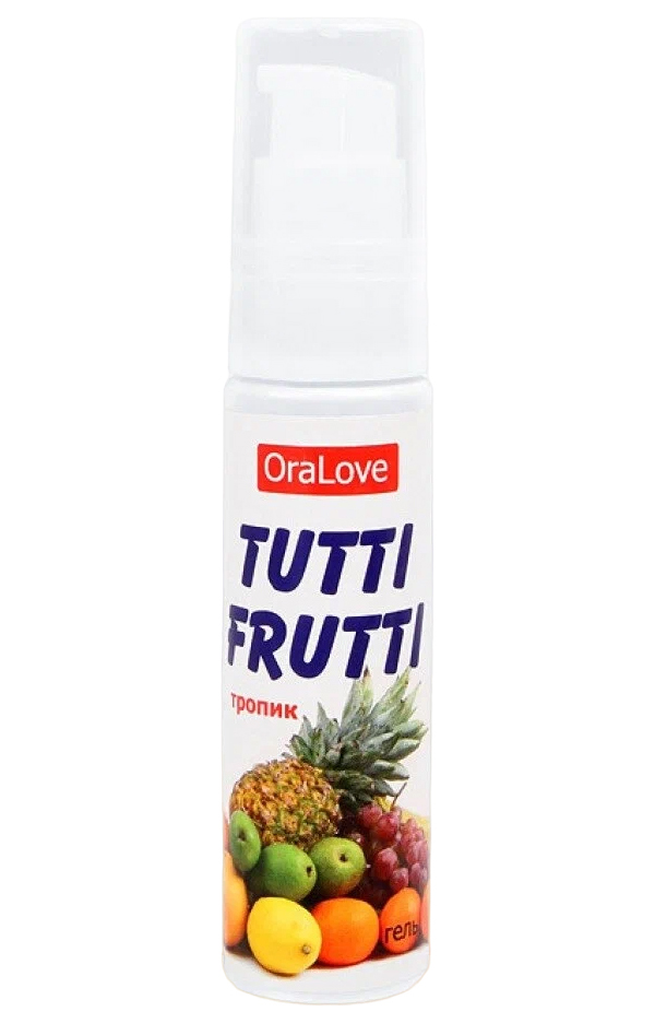 

Съедобная смазка "OraLove. TUTTI-FRUTTI ТРОПИК", для орального секса, 30 г