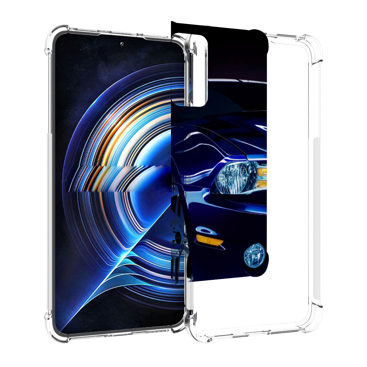 

Чехол MyPads Синяя-машина для Tecno Camon 19 Neo, Прозрачный, Tocco